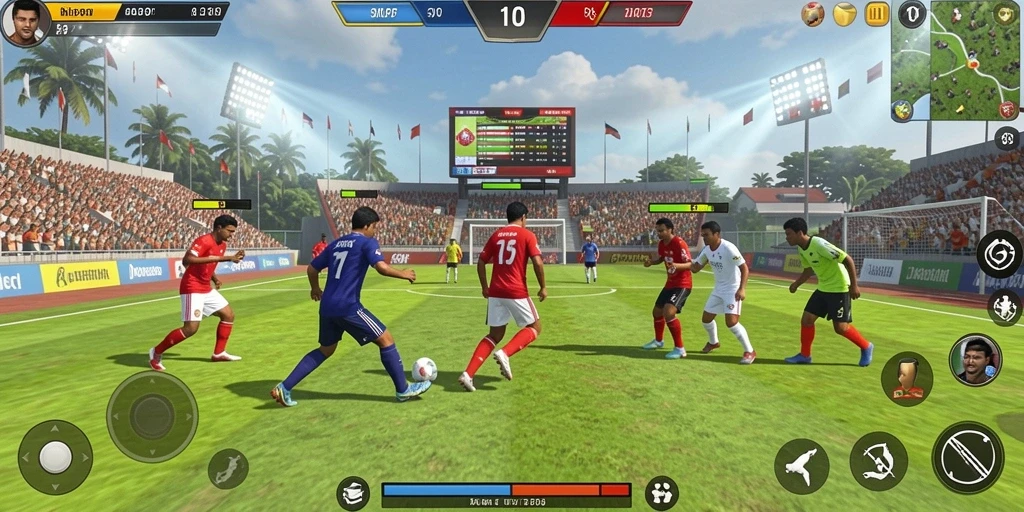 Screenshot menampilkan karakter utama dalam aksi.