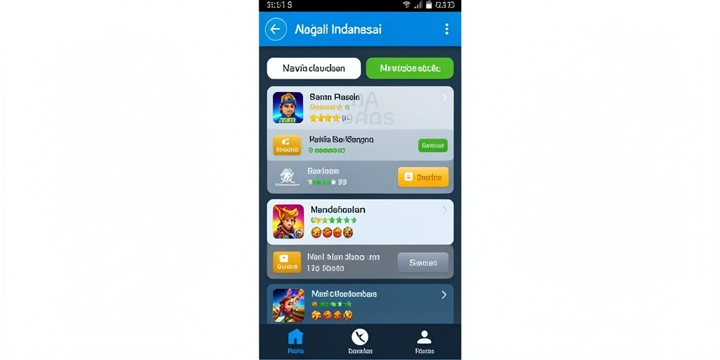 Tampilan awal game yang menarik dan penuh warna.
