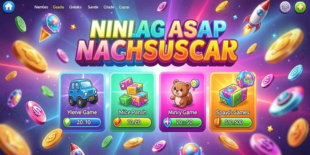 Tampilan utama aplikasi DIANA4D dengan pilihan permainan.