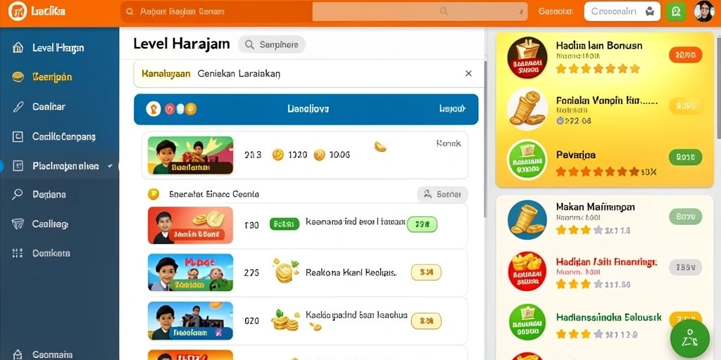 Tampilan antarmuka pengguna yang intuitif dan menarik.