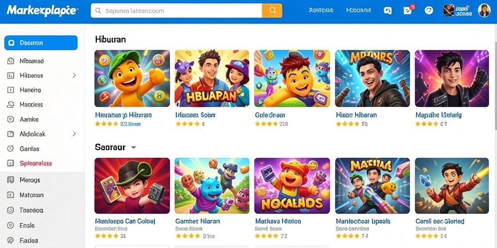Tampilan grafik yang menakjubkan dalam permainan.