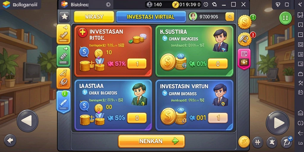 Tampilan menu utama yang interaktif dan menarik.